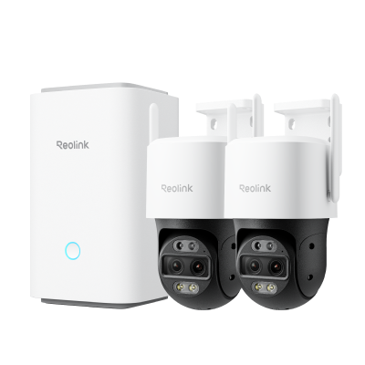 Kit Reolink Home Hub con 2× TrackMix WiFi (blanco, sin tarjeta SD)