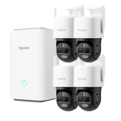 Kit Reolink Home Hub con 4× TrackMix WiFi (blanco, sin tarjeta SD)