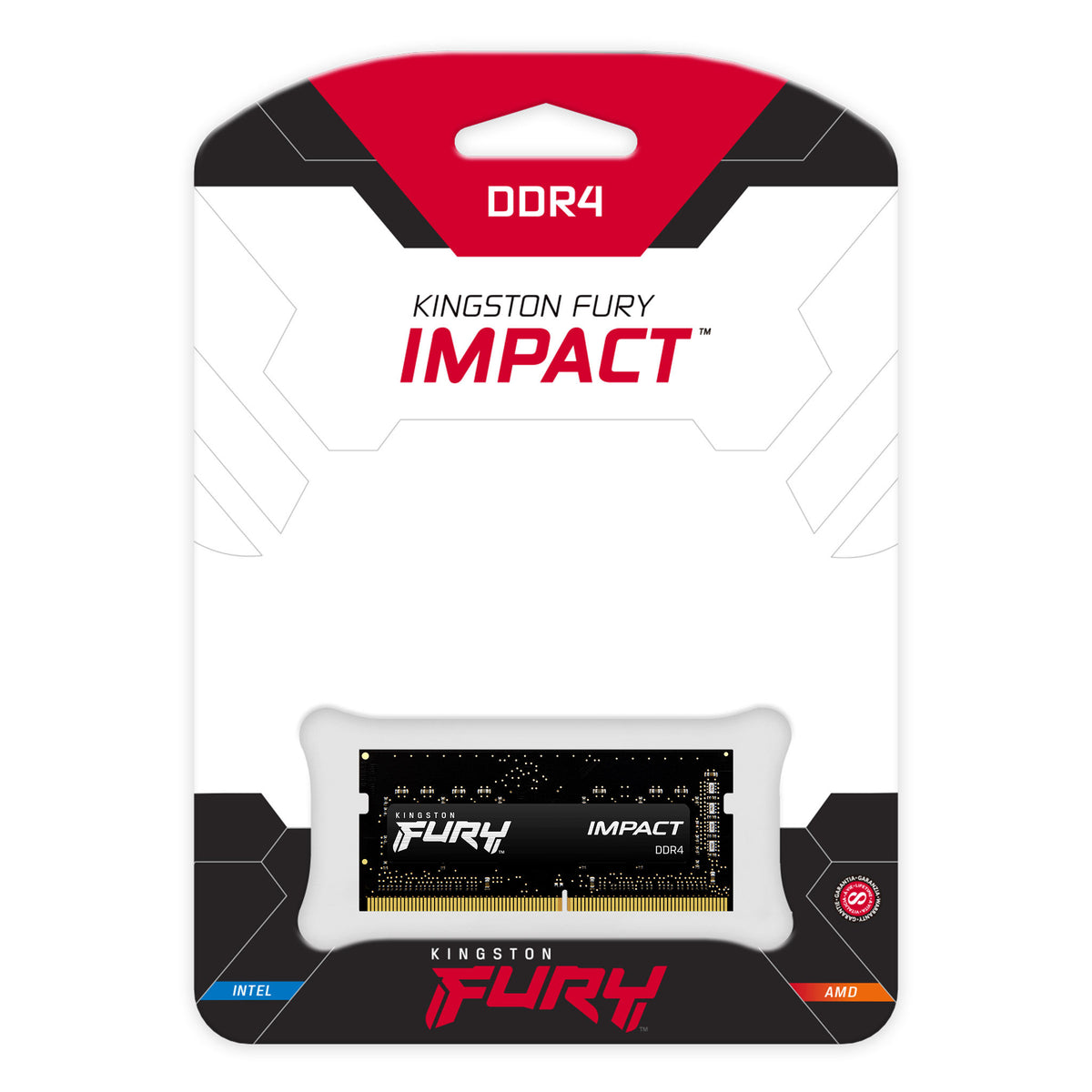 Memoria RAM Kingston Fury Impact 8 GB DDR4 3200 MT/s SO-DIMM para laptop (KF432S20IB/8)