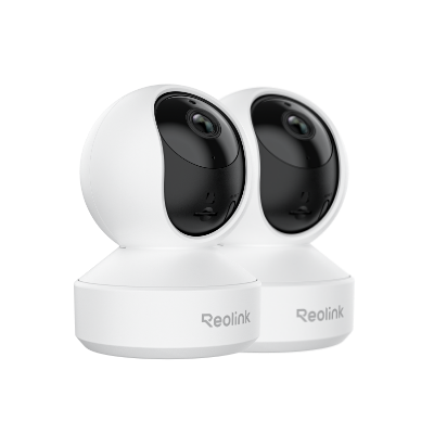 Cámara Reolink Wi-Fi E1 Pro paquete de 2 (5MP, blanco, con Person/Pet Tracking)