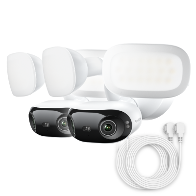 Cámara Reolink Elite Floodlight WiFi (paquete de 2 blanco con an Extra AC Cable)