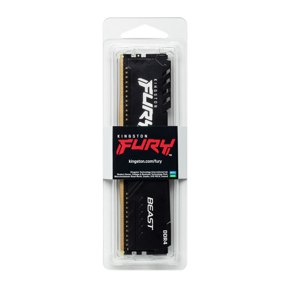 Memoria RAM Kingston Fury Beast 16 GB DDR4 3600 MT/s DIMM para PC (KF436C18BB/16)