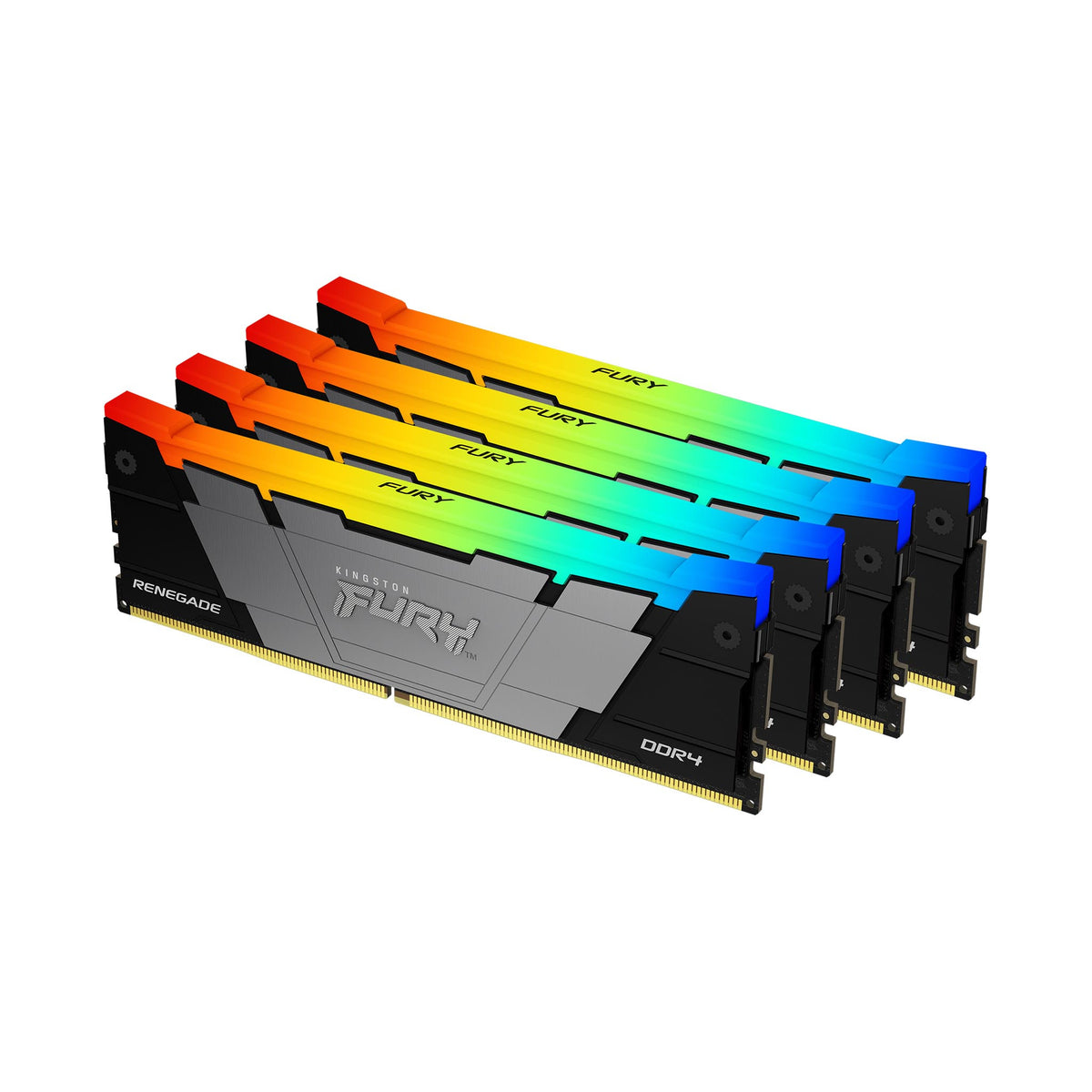 Memoria RAM Kingston Fury Renegade 128 GB DDR4 3600 MT/s DIMM para PC kit de 4 (KF436C18RB2AK4/128)