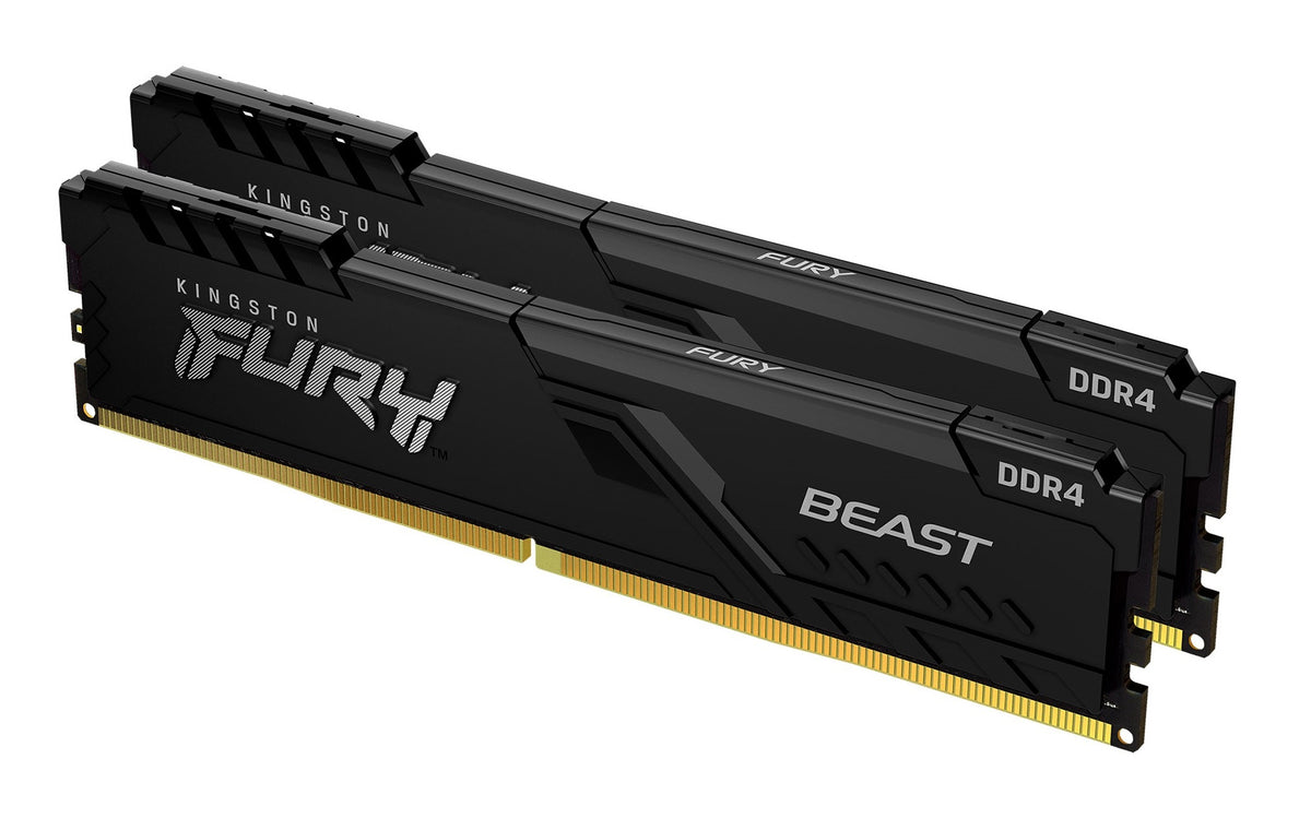 Memoria RAM Kingston Fury Beast 16 GB DDR4 3600 MT/s DIMM para PC kit de 2 (KF436C17BBK2/16)