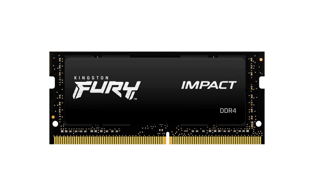 Memoria RAM Kingston Fury Impact 64 GB DDR4 3200 MT/s SO-DIMM para laptop kit de 2 (KF432S20IBK2/64)