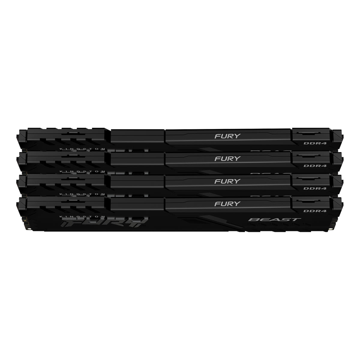 Memoria RAM Kingston Fury Beast 64 GB DDR4 3200 MT/s DIMM para PC kit de 4 (KF432C16BBK4/64)