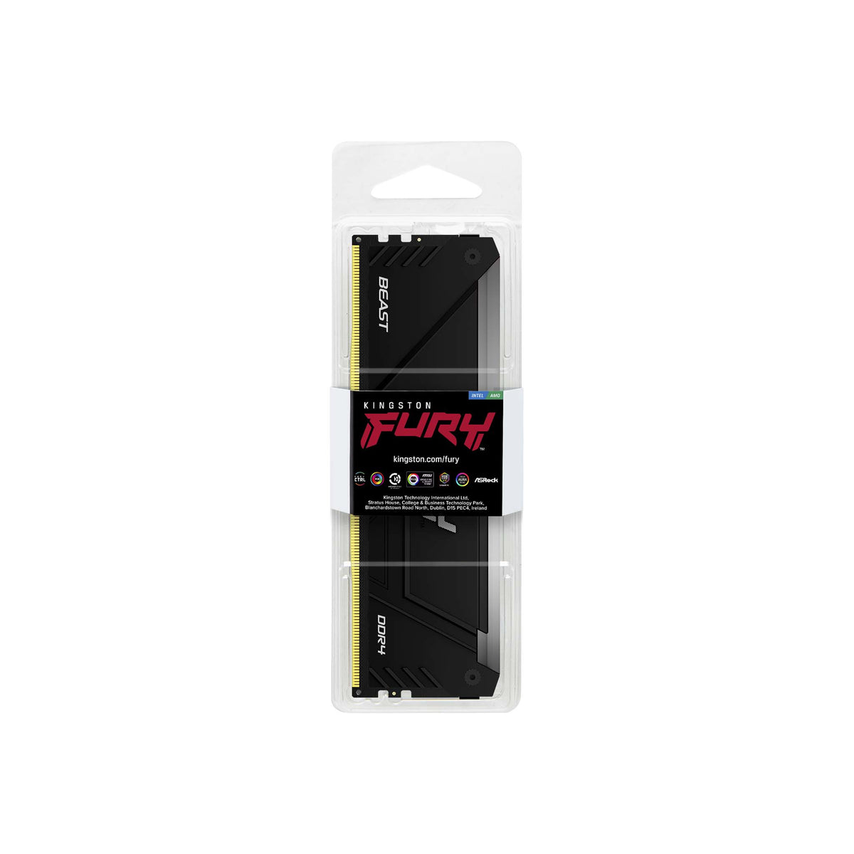 Memoria RAM Kingston Fury Beast 16 GB DDR4 3600 MT/s DIMM para PC (KF436C18BB2A/16)