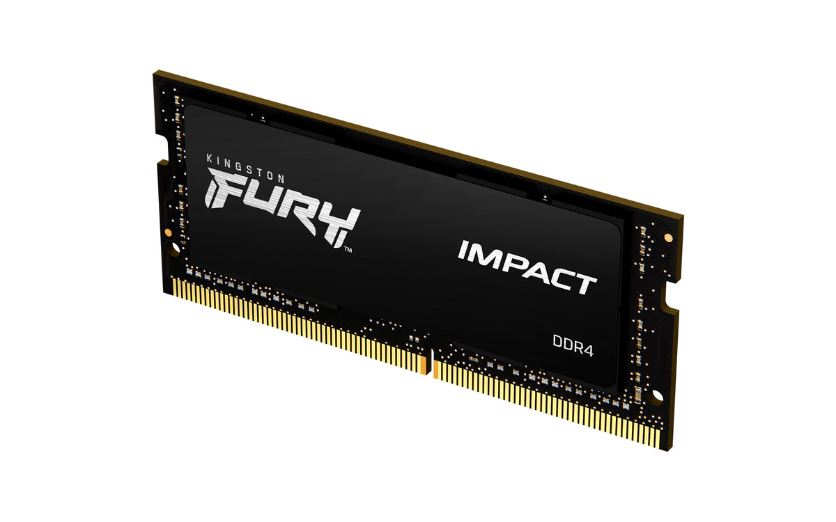 Memoria RAM Kingston Fury Impact 64 GB DDR4 3200 MT/s SO-DIMM para laptop kit de 2 (KF432S20IBK2/64)