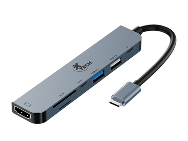 Xtech - Hub - 7 puertos - USB-C® 7-in-1 XTC-571