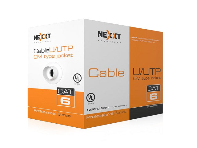 Marca Genérica Nexxt Professional Cat6 UTP Cable 4P 24AWG CM 305m