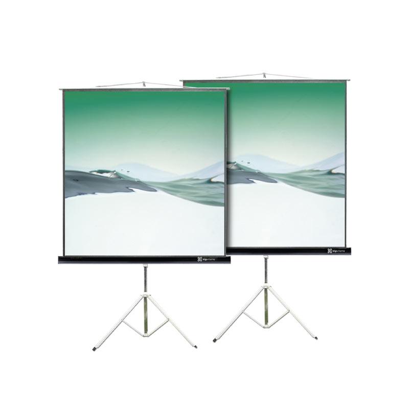 Klip Xtreme KPS-102B - Pantalla de proyección con trípode - 86 pulgada ( 218 cm ) - 4:3 - Matte White