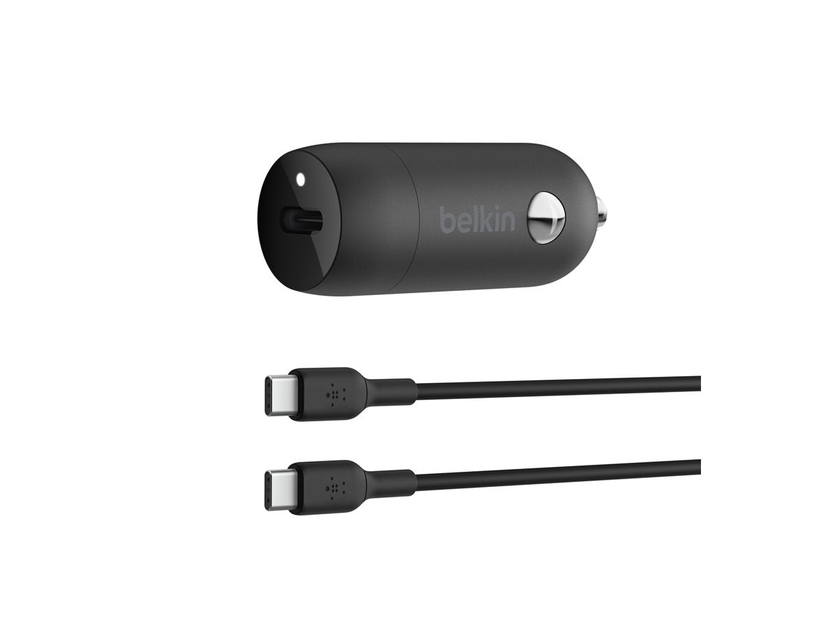 Belkin Car charger 30W USB-C + Cable USB-C a USB-C