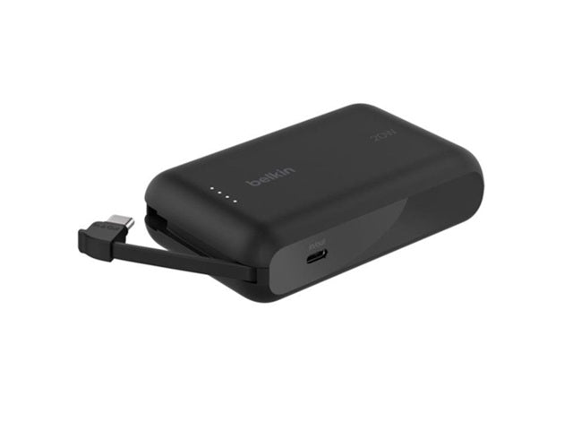 Belkin 10K Power Bank with 20W PD + Integrated USB-C Cable
