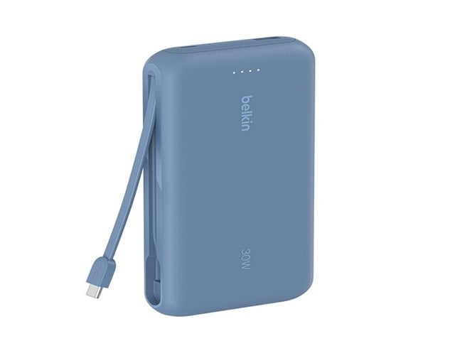 Belkin 20K Power Bank with 30WPD + Integrated USB-C Cable Bl