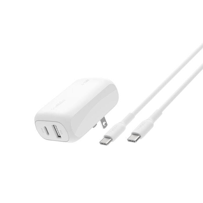 Belkin 42W USB-C PD PPS WALL CHARGER USBC 30W USB A 12W +