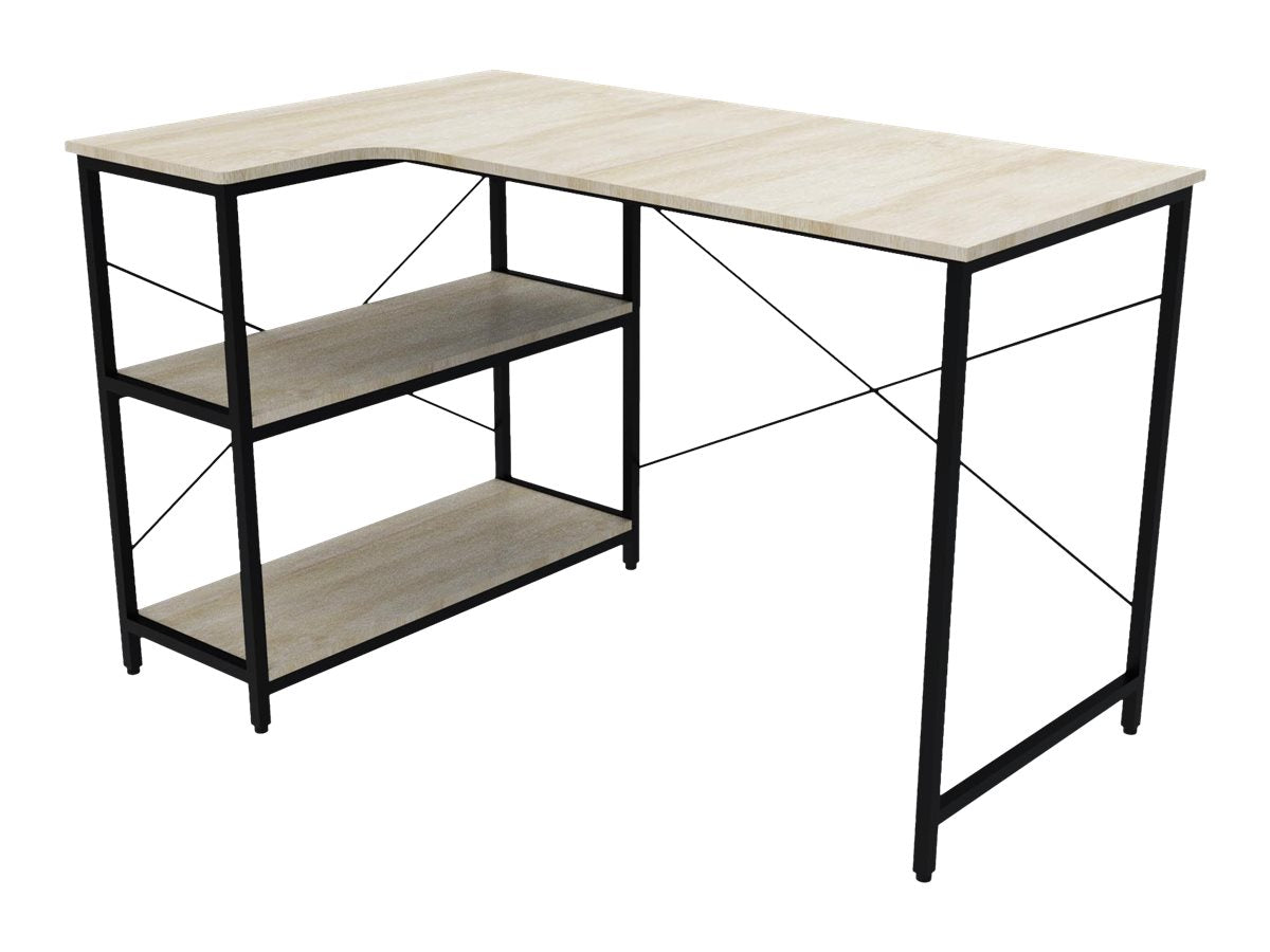 Xtech Escritorio para ordenador con forma de L roble oscuro