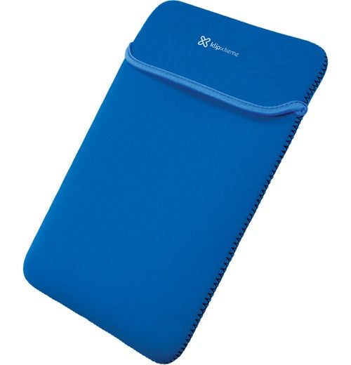 Klip Xtreme Notebook sleeve 15.6 in Black blue neoprene reversable