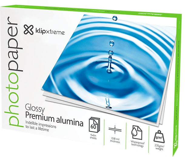 Klip Xtreme Premium KPA-460 - Alumina Waterproof - 4x6 - 235 g/m2 - 60 hoja(s)