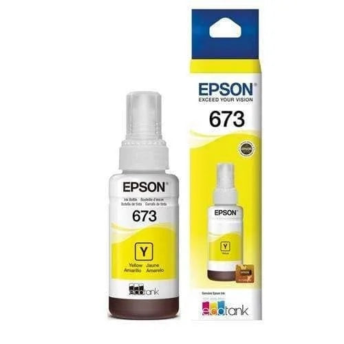 Epson T673 Amarillo original recarga de tinta para L1800, L800, L805