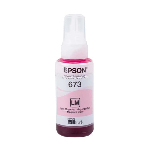 Epson T673 Magenta claro original recarga de tinta para L1800, L800