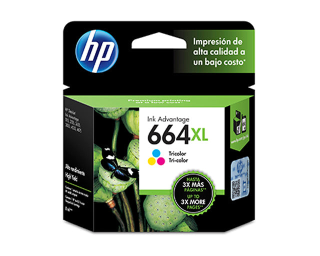 HP 664XL Tricolor Ink Cartridge