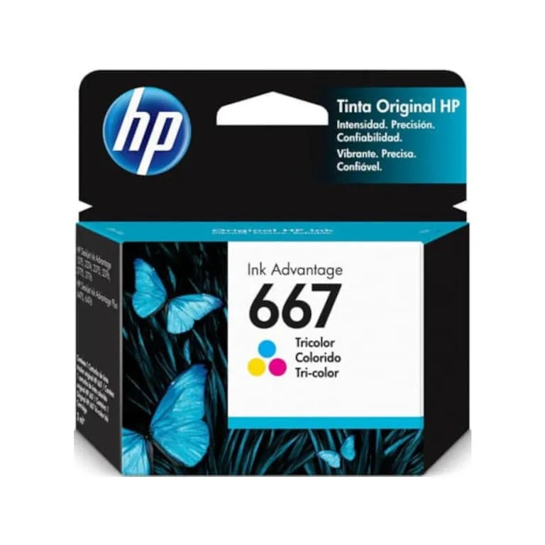 HP 667 Tri-color Original Ink Cartridge