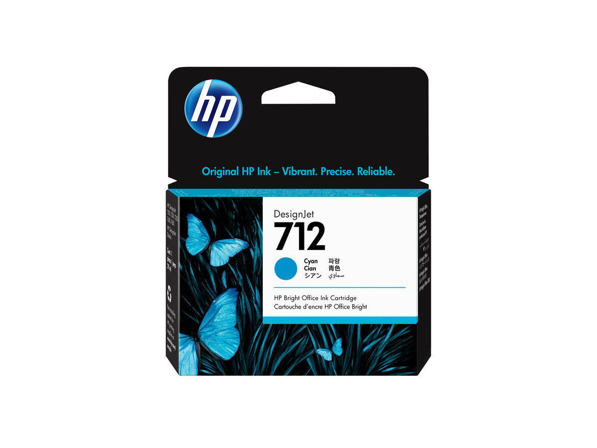 HP 712 29-ml Cyan Ink Cartridge/ 3ED67A