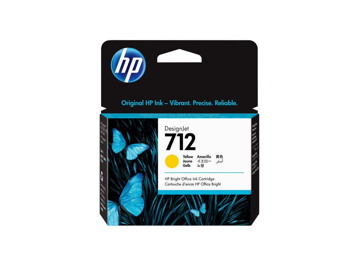 HP 712 29-ml Yellow Ink Cartridge/ 3ED69A