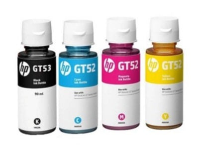 HP GT53/GT52 Ink Bottle Combo 4PACK Blk/Cyan/Magenta /Yellow