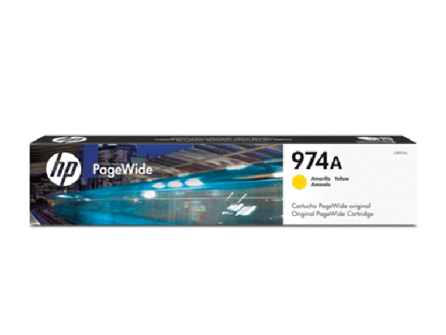 HP 974A YELLOW ORIGINAL PAGEWIDE CRTG