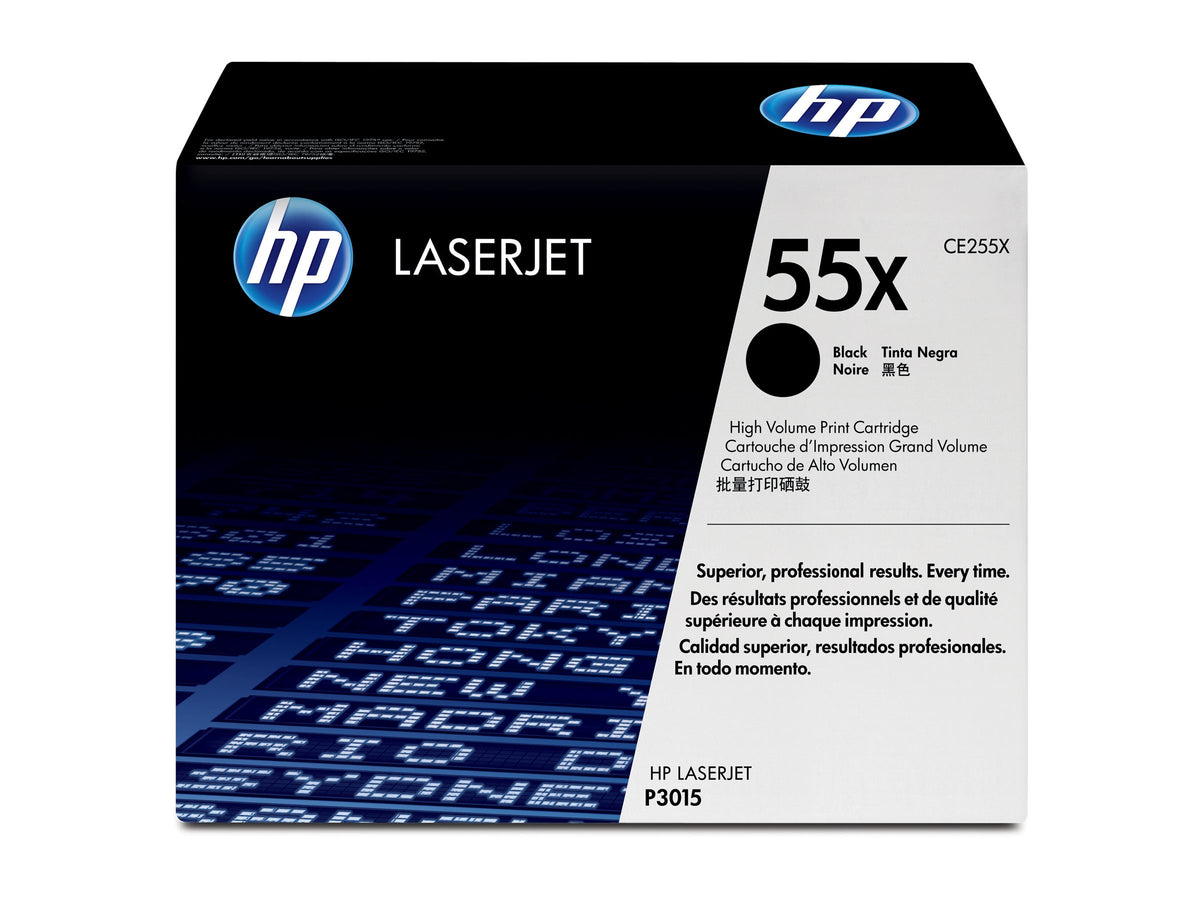 HP 55X - Alto rendimiento - negro - original - LaserJet - cartucho de tóner (CE255X) - para LaserJet Enterprise MFP M525, LaserJet Enterprise Flow MFP M525, LaserJet Managed MFP M525