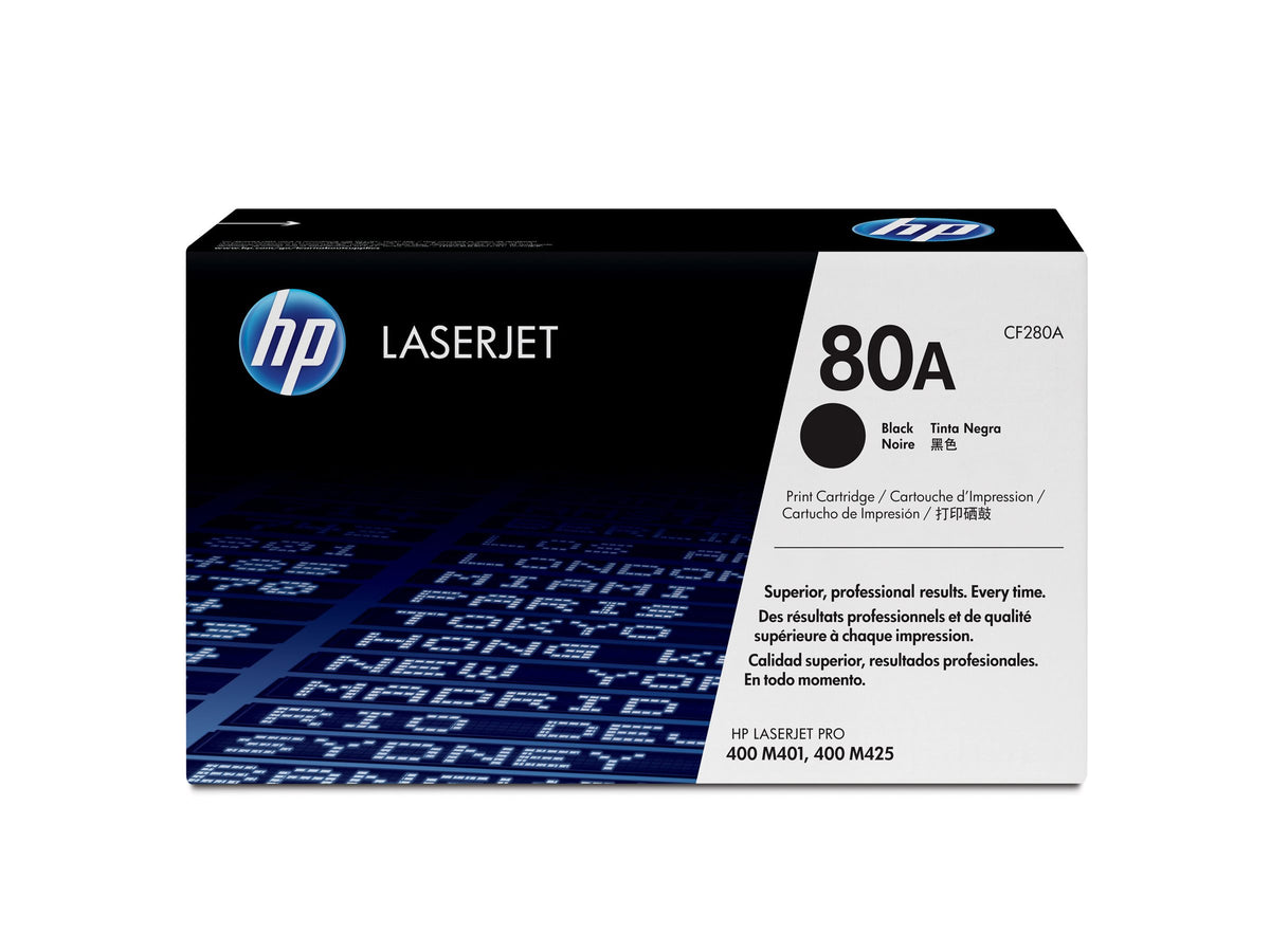 HPc 80A Black Laserjet Toner Cartridge LaserJet M401 & M