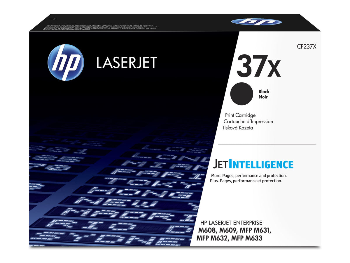 HP 37X HIGH YIELD BLACK ORIGINAL LASERJET TONER CARTRIDGE