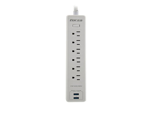 Forza Surge protector AC 110/220 V 6 Tomas de Corriente NEMA 2USB 5ft