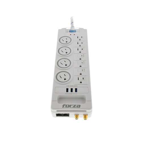 Forza Surge protector AC 110/220 V 11 Tomas de Corriente NEMA 3USB