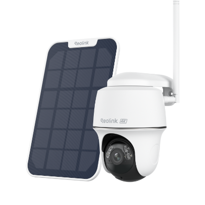 Cámara Reolink de batería Argus PT Ultra (WiFi 6, blanco)+ panel solar (blanco)