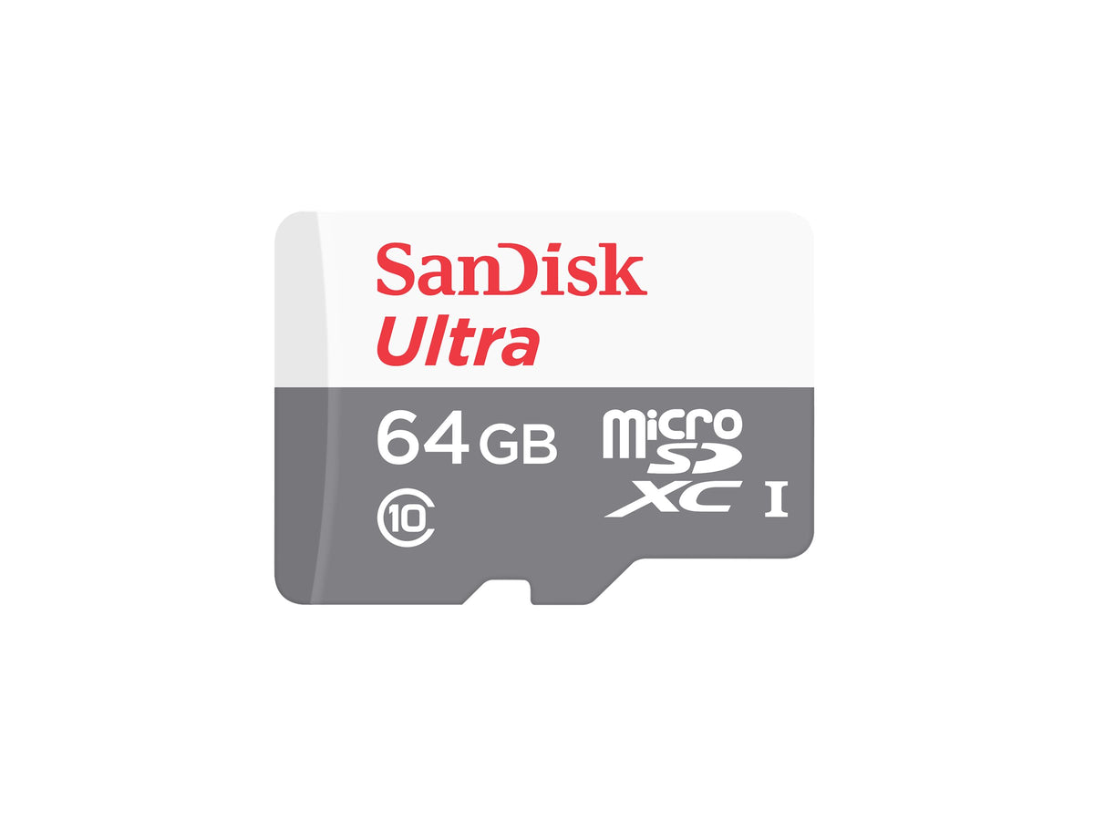 SanDisk Ultra - Tarjeta de memoria flash (adaptador microSDHC a SD Incluido) - 64 GB - Class 10 - microSDXC UHS-I