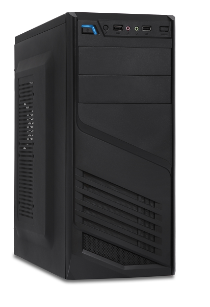 Xtech Desktop All black ATX pc case 600W