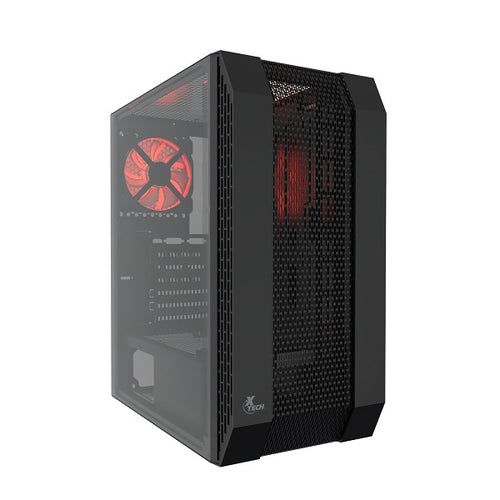 Xtech XT-GMR3 Tower ATX/MicroATX Black side Acrylic window