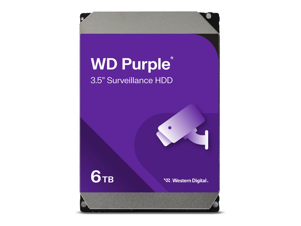 WD Purple WD64PURZ - Disco duro - 6 TB - vigilancia - interno - 3.5" - SATA 6Gb/s - 5400 rpm - búfer: 256 MB