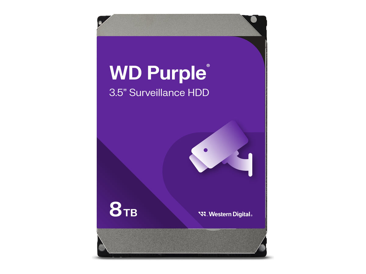 WD Purple WD85PURZ - Disco duro - 8 TB - interno - 3.5" - SATA 6Gb/s - 5640 rpm - búfer: 256 MB