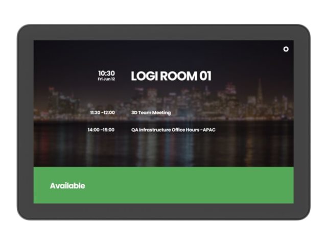 Logitech Tap Scheduler Purpose-Built Scheduling Panel for Meeting Rooms - Dispositivo de vídeoconferencia - Certificado para Equipos de Microsoft, Certificado por Zoom
