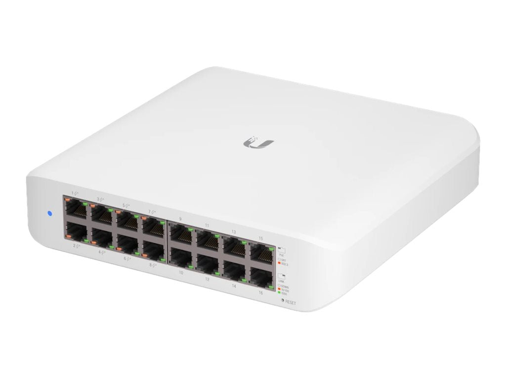 Ubiquiti UniFi Switch Lite USW-Lite-16-POE - Conmutador - Gestionado - 16 x 10/100/1000 (8 PoE+)