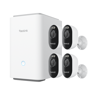 Kit Reolink Home Hub Pro con 4× Lumus Pro