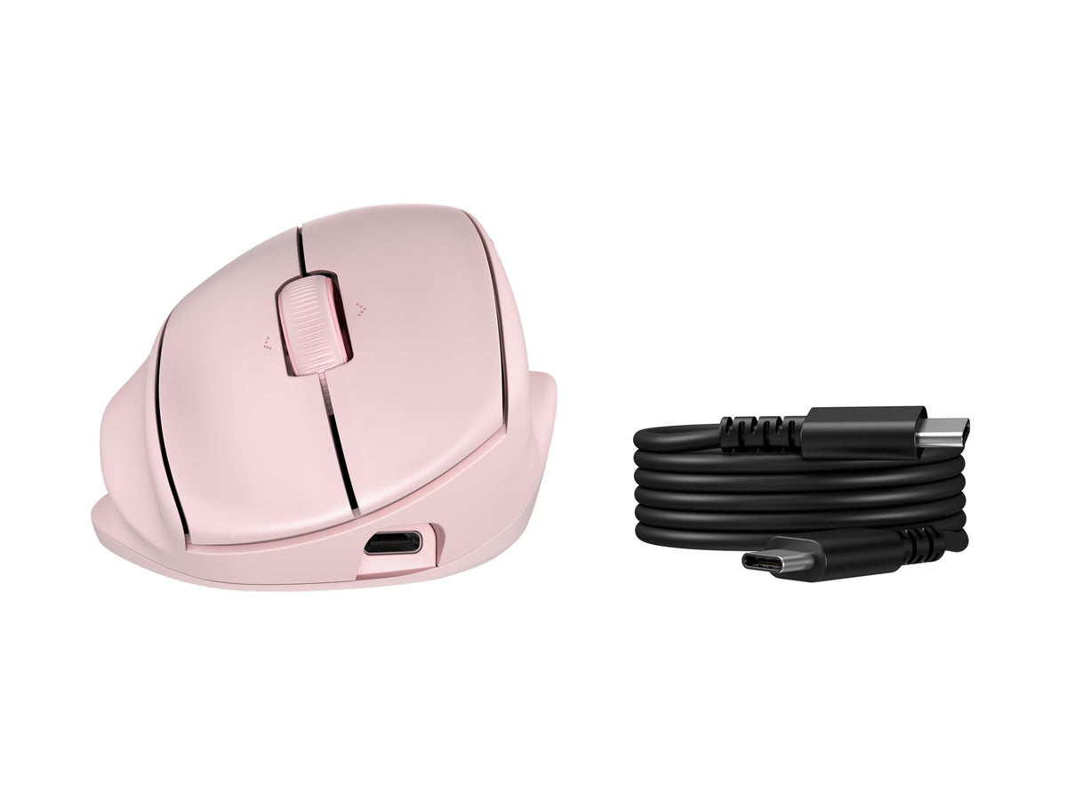 HP 720M Mouse Wireless Pink Tilt Ergonomic