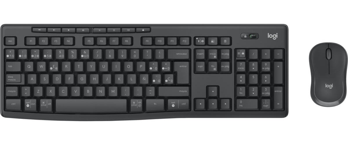 Logitech - Keyboard and mouse set - Wireless
                        
                            
                                 - Graphite - MK370 Combo for Business Span