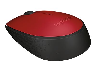 Logitech M170 - Ratón - diestro y zurdo
                        
                            
                                 - inalámbrico - 2.4 GHz - receptor inalámbrico USB - rojo