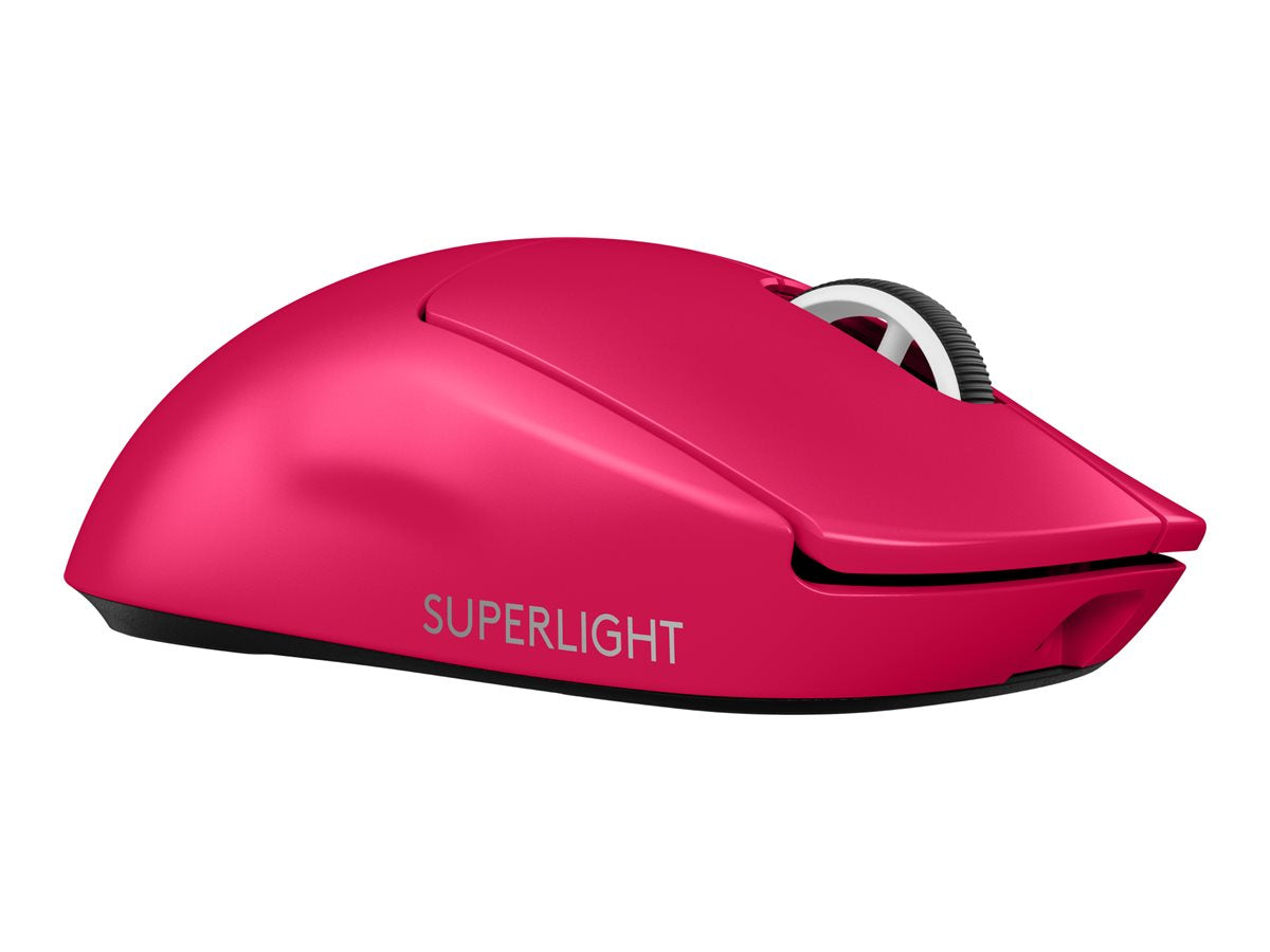 Logitech G PRO X SUPERLIGHT 2 LIGHTSPEED Wireless Gaming Mouse, Magenta - Ratón - gaming - óptico - 5 botones