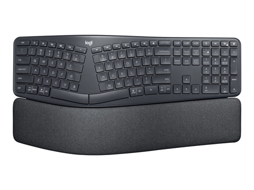 Logitech K860 ERGO Teclado inalámbrico 2.4 GHz, Bluetooth 5.0 grafito