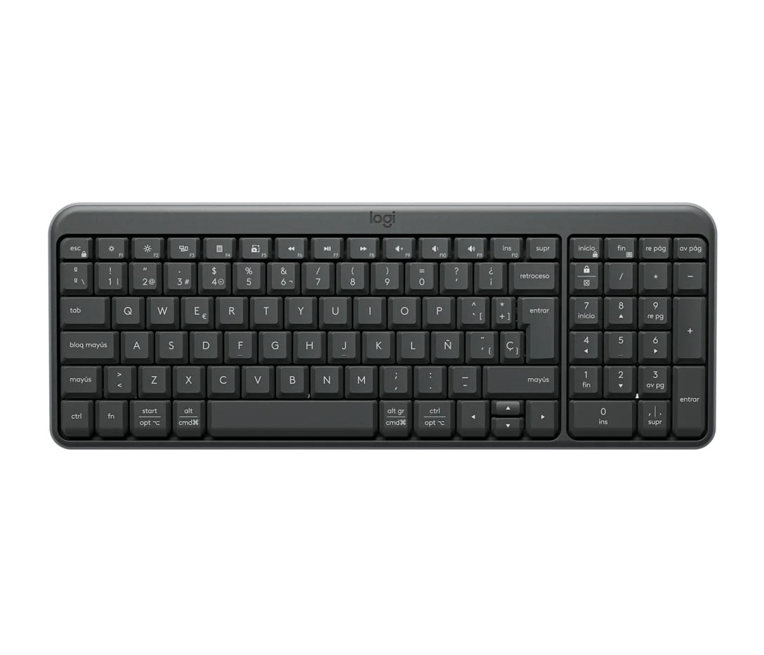 Logitech K250 Compact Bluetooth Wireless Keyboard Spanish Graphite